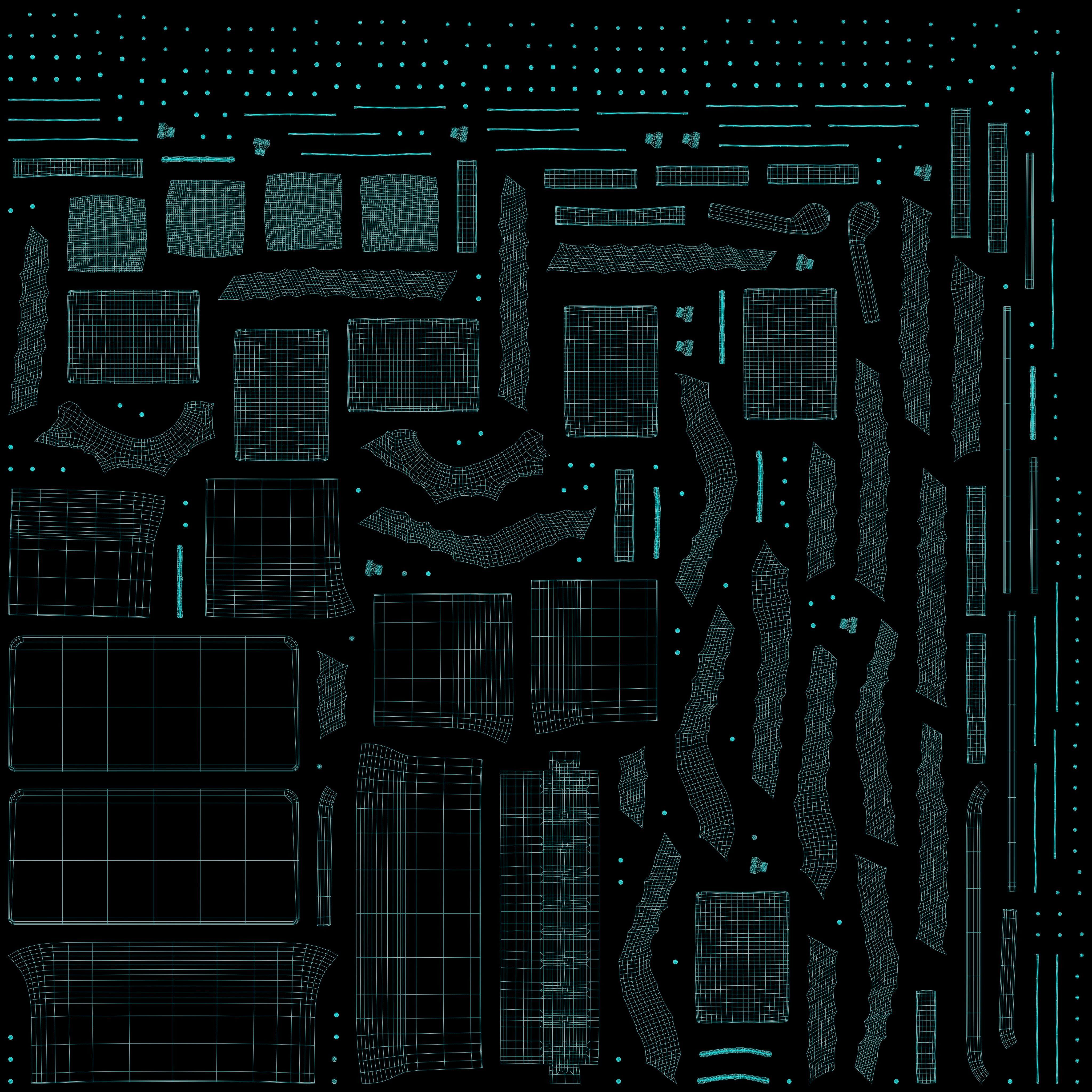 Chesterfield Sofa - 6 versions 3D model_15