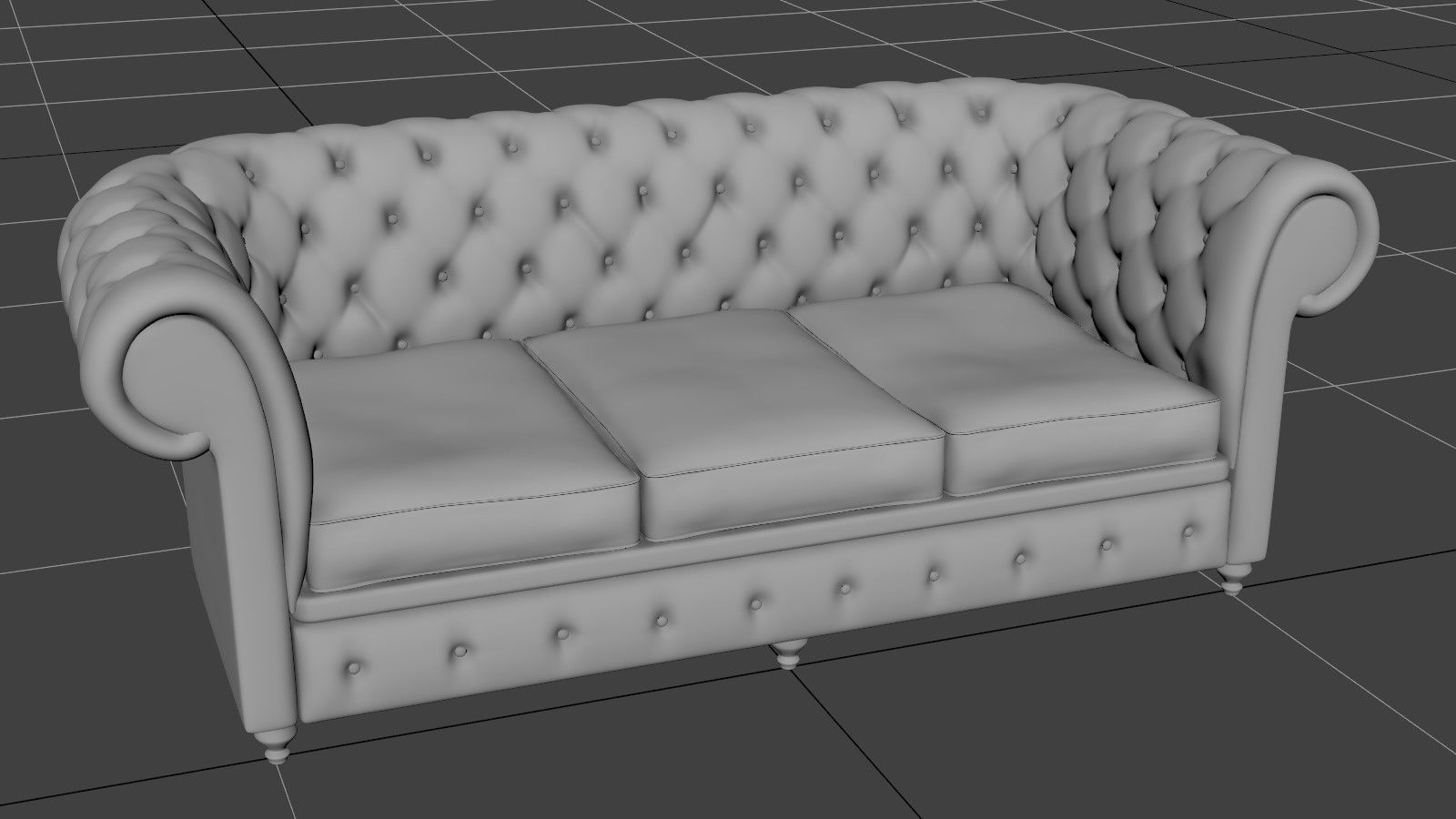 Chesterfield Sofa - 6 versions 3D model_14