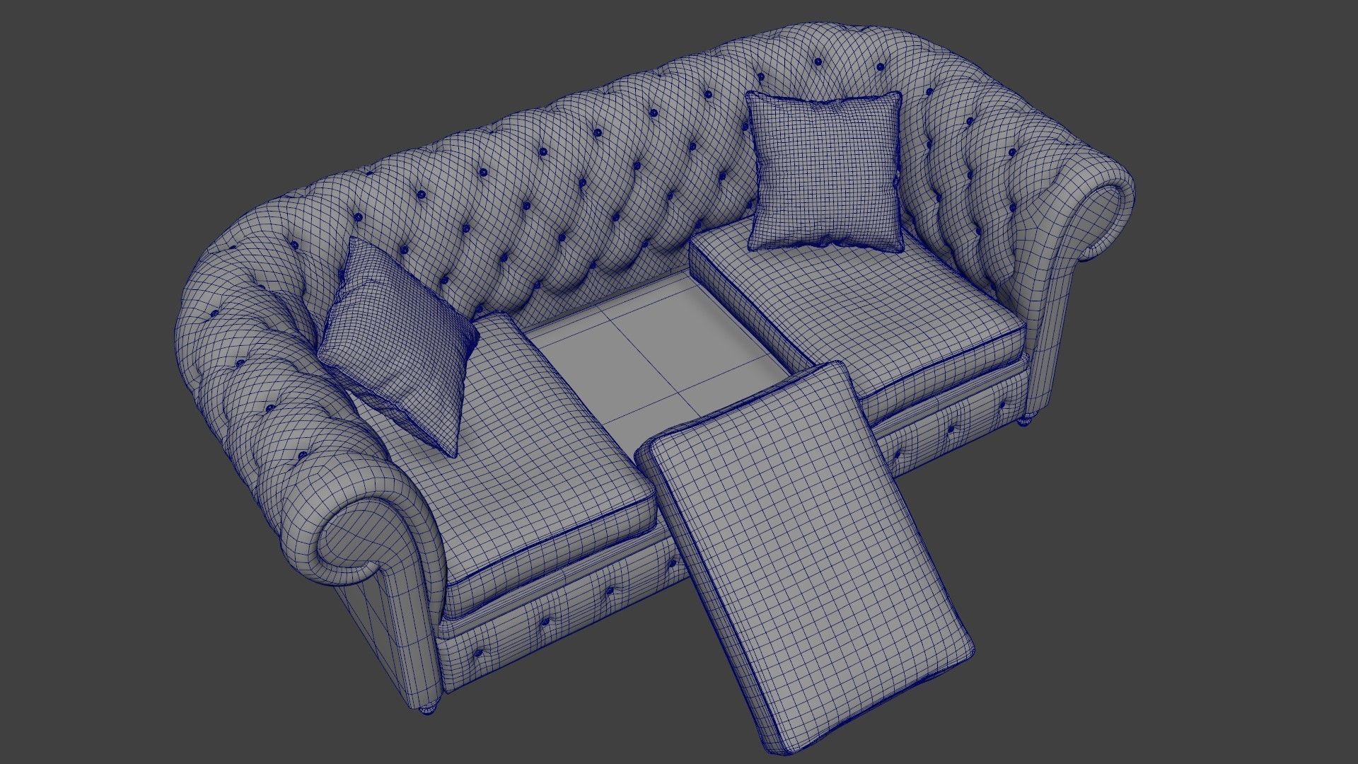 Chesterfield Sofa - 6 versions 3D model_9