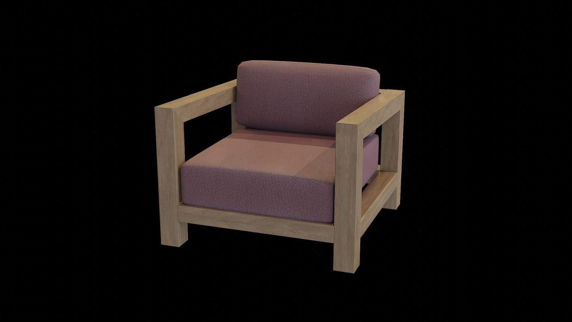 Veroda Angle Sofa 03 Low-poly 3D model_3