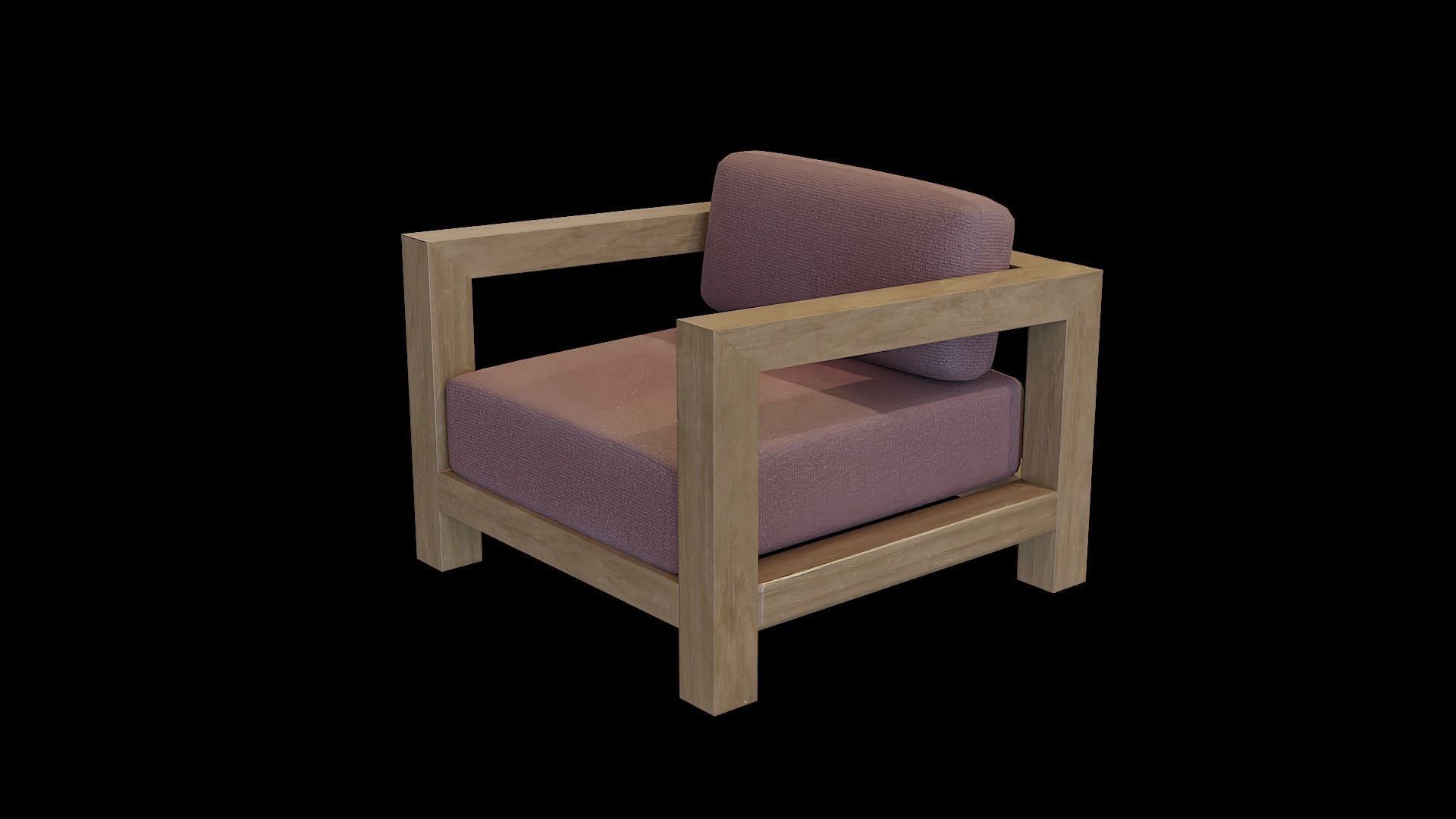 Veroda Angle Sofa 03 Low-poly 3D model_2