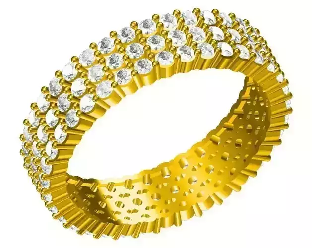 JCD Personalized diamond men ring jewelry jcd institute 3D print model