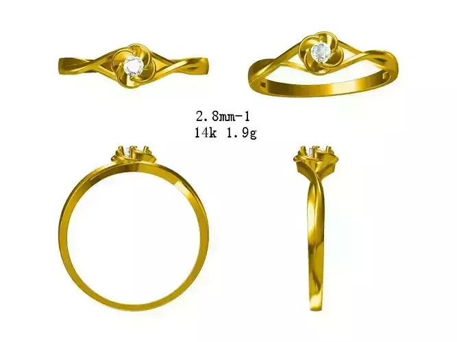 JCD Minimalist wavy band wedding ring jewelry jcd