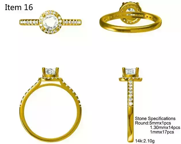 JCD Minimalist halo promise ring jcd jewellery design course