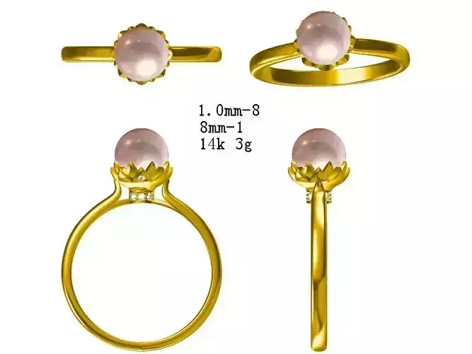 JCD Minimalist flower shape jewelry files for sale