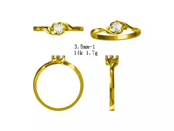 JCD Gemstone wavy band ring jewelry files