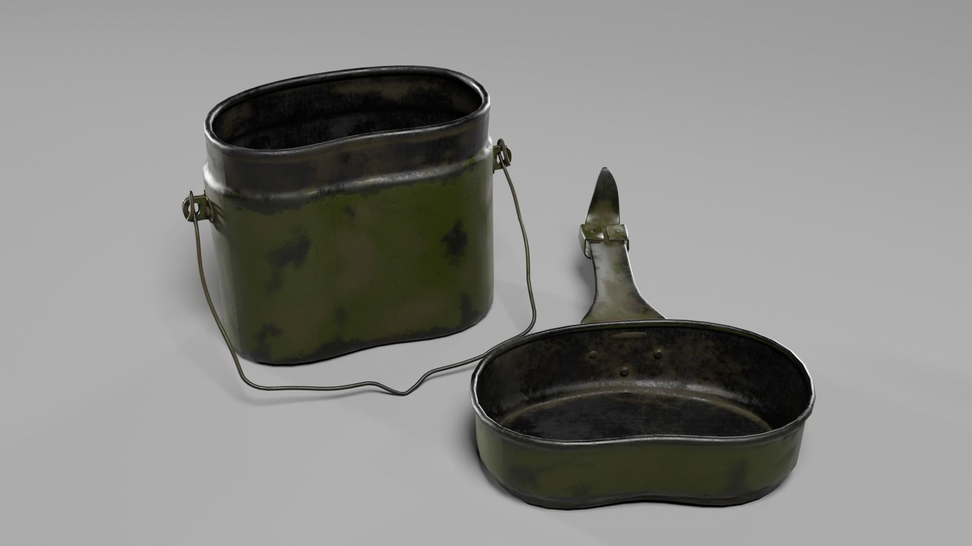 Mess kit for Army 3D Model Collection_5