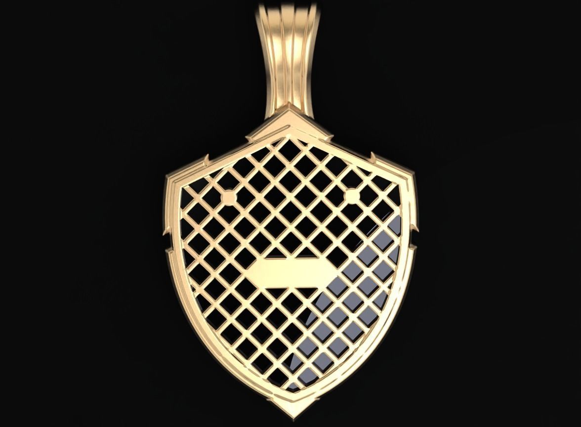 Stylish pendant shield and scorpion 505 3D print model_10