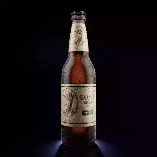 Beer bottle 500ml mockup