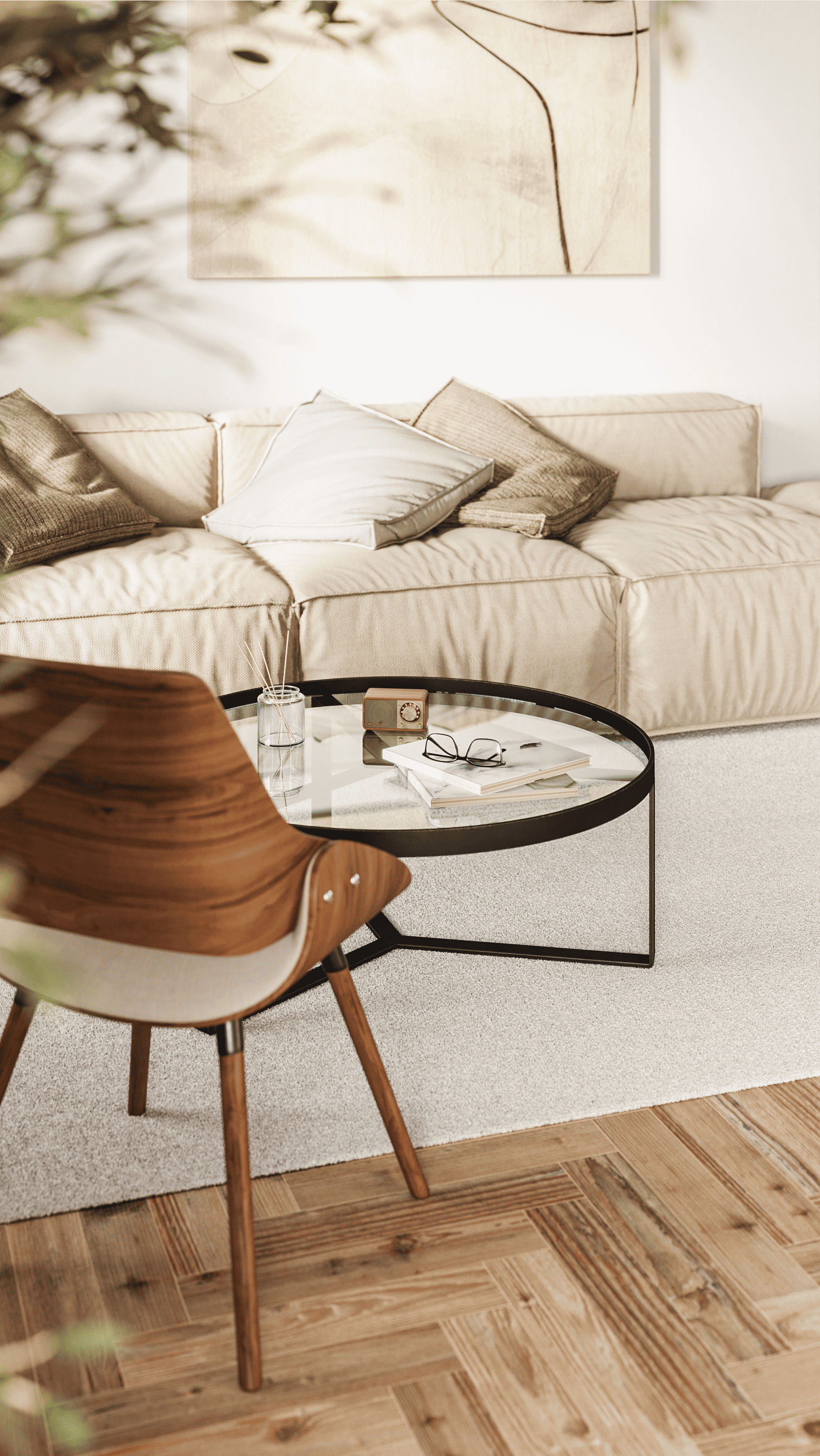 Modern classic interior 3D model_2