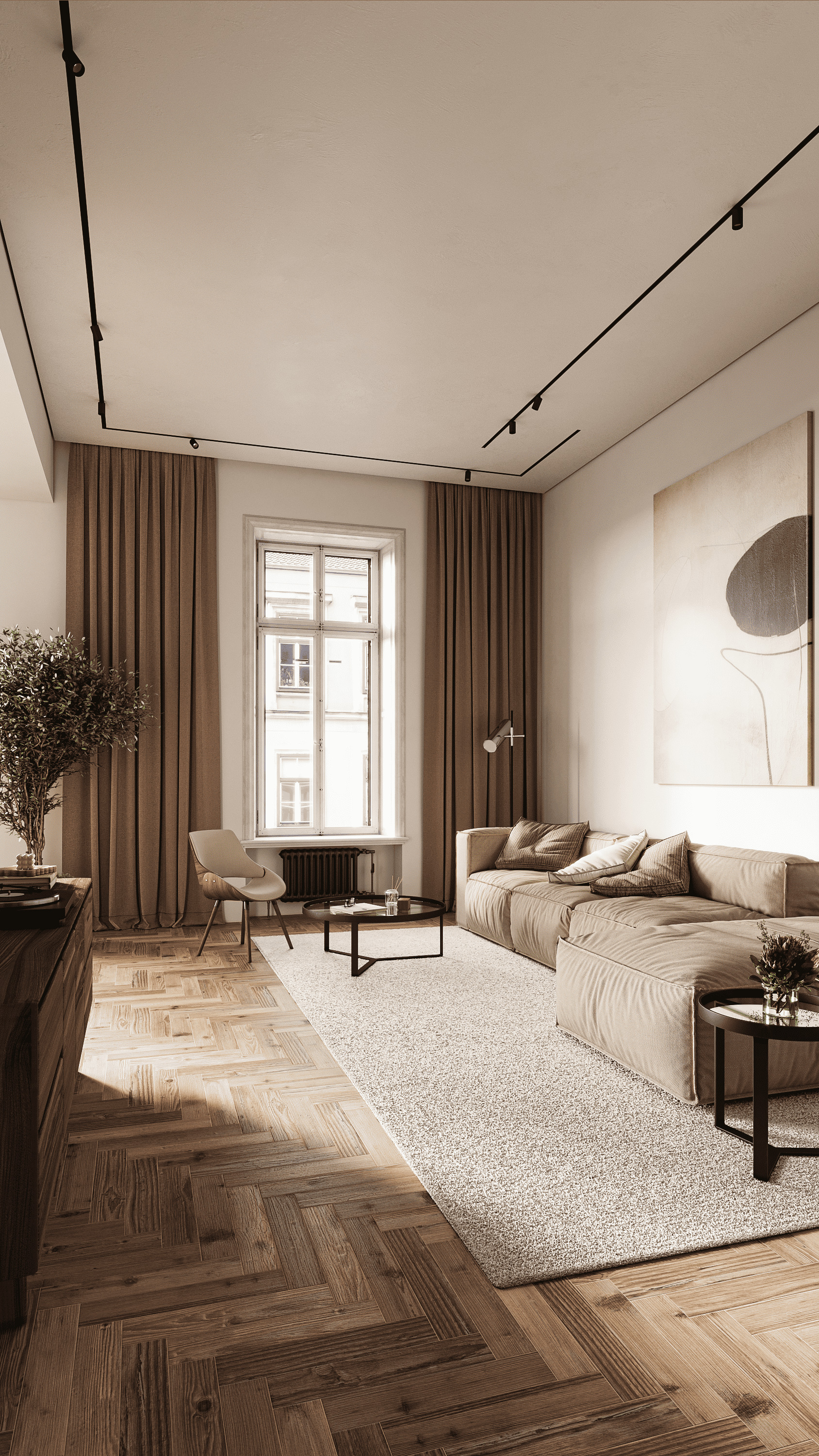 Modern classic interior 3D model_3