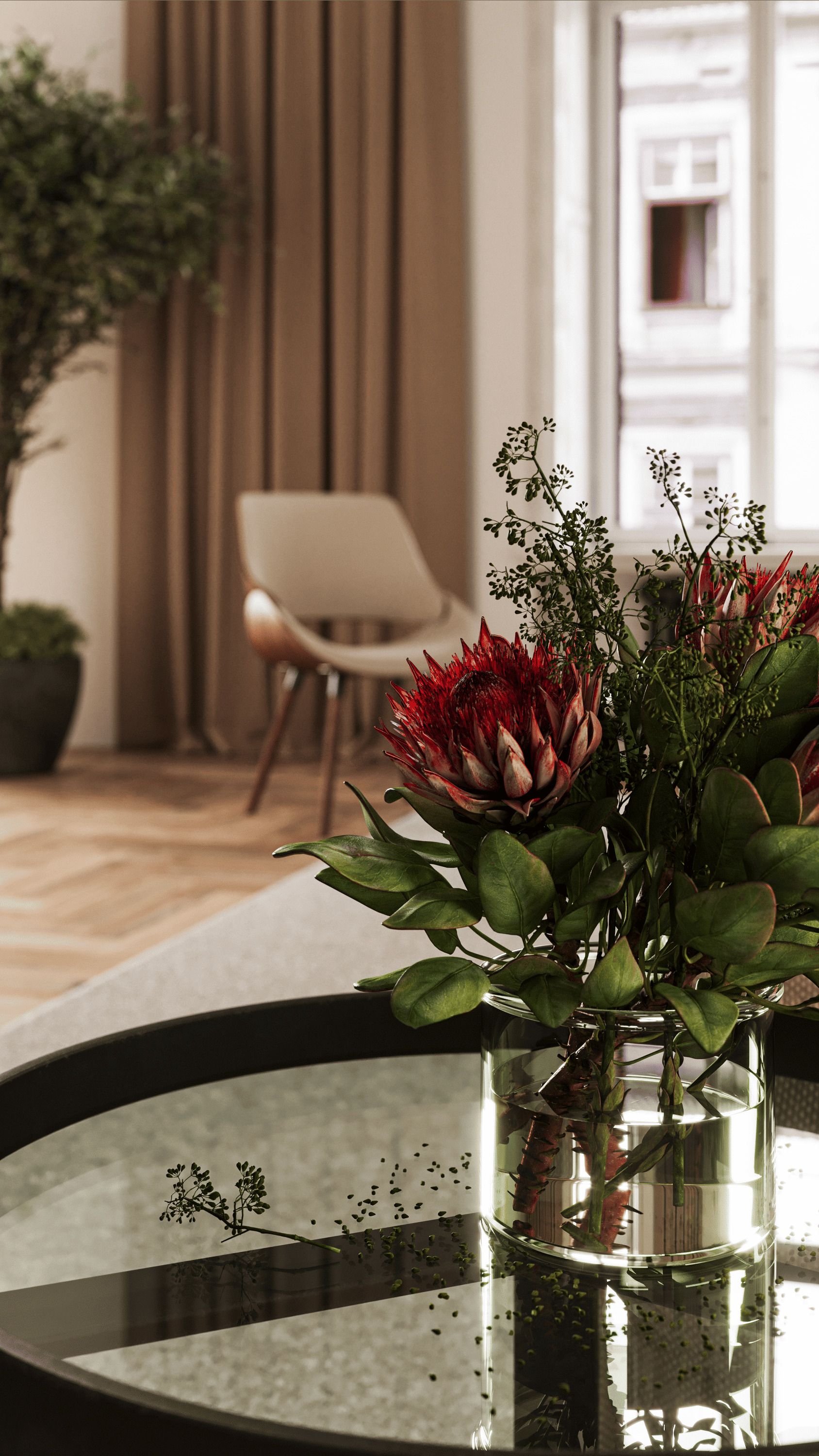 Modern classic interior 3D model_1