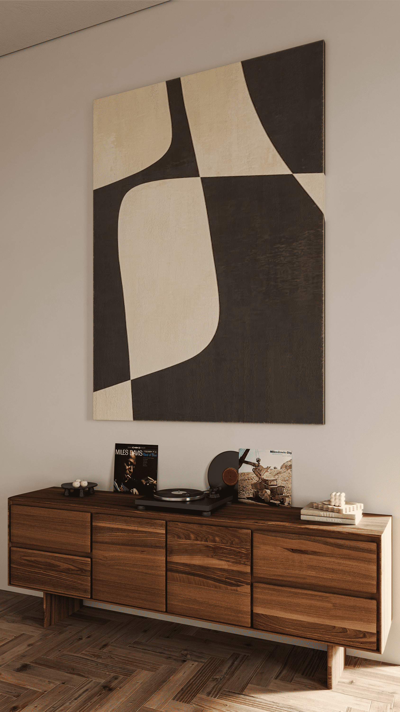 Modern classic interior 3D model_5