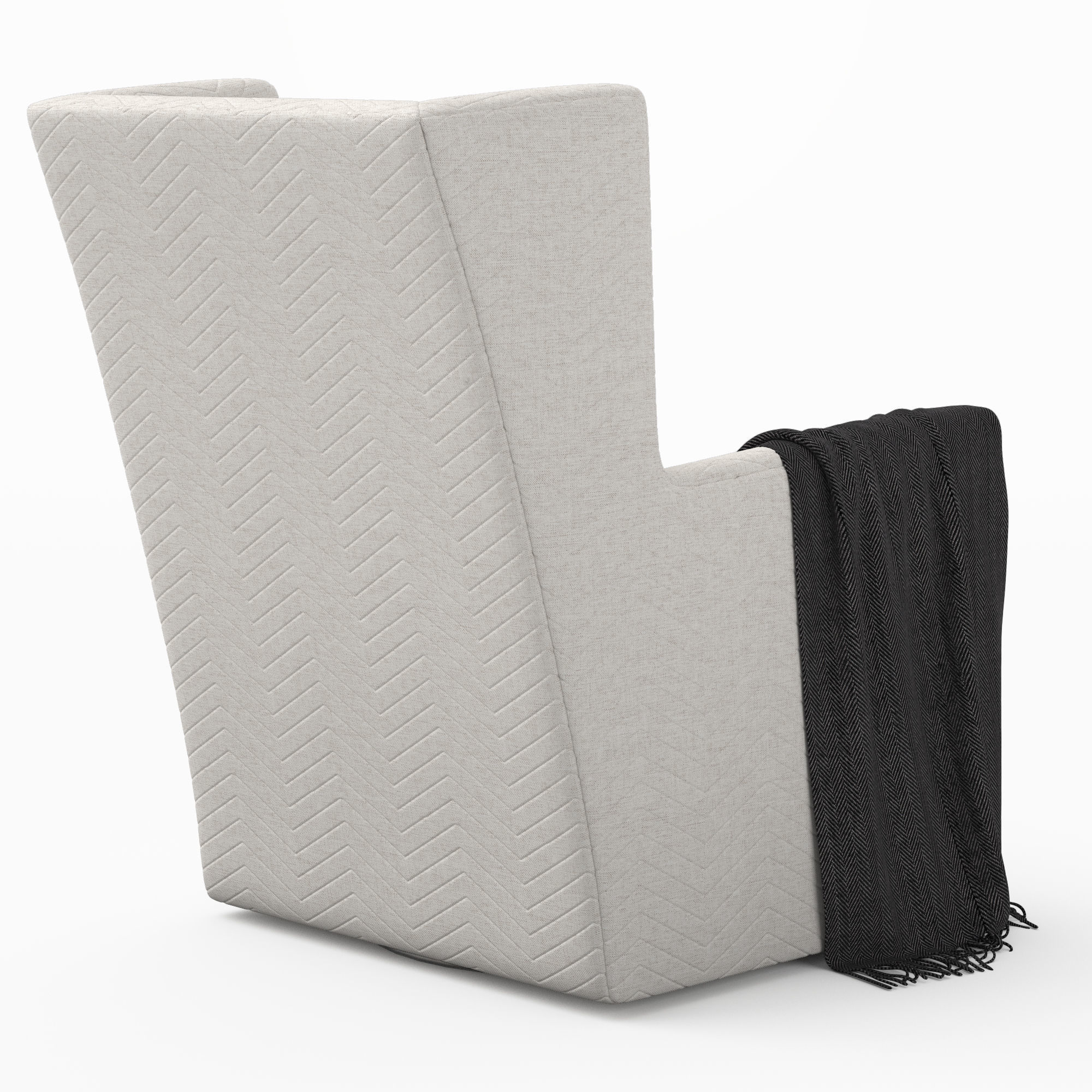 Sophia swivel chair 3D model_3