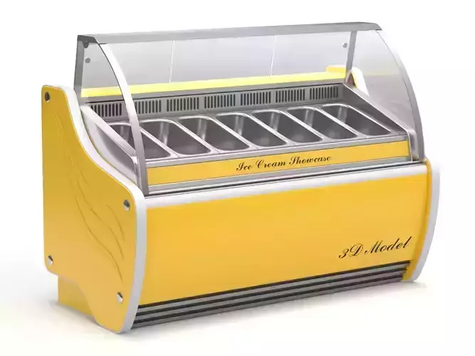 Ice Cream Showcase Fridge