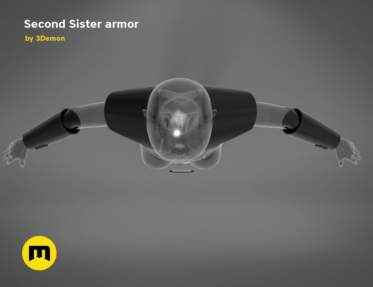 Second Sister Armor 3D print model_7