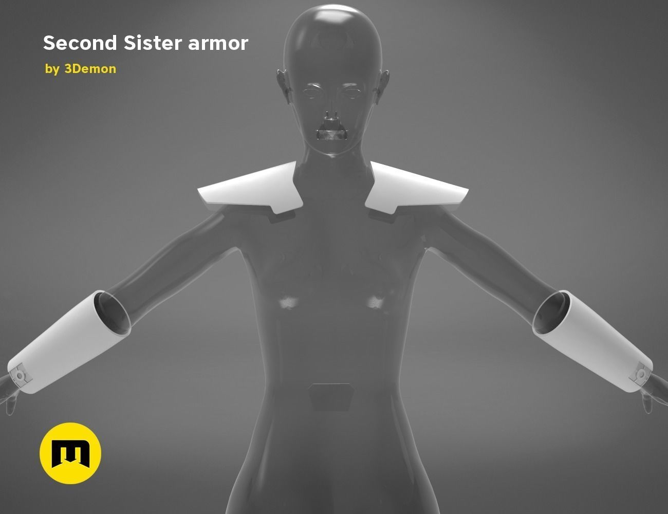 Second Sister Armor 3D print model_9