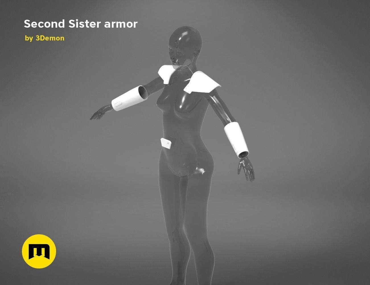 Second Sister Armor 3D print model_8