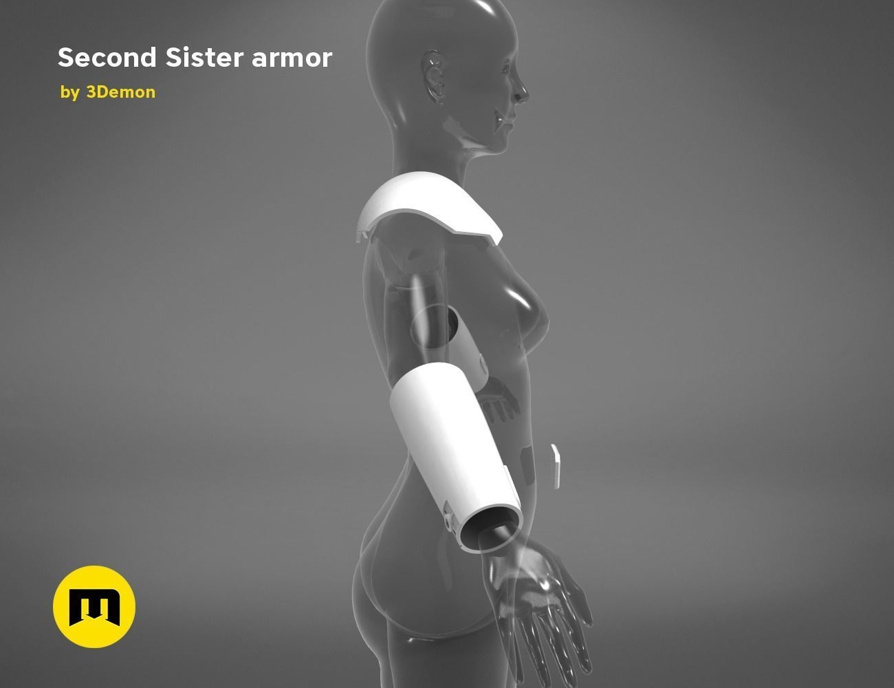 Second Sister Armor 3D print model_10