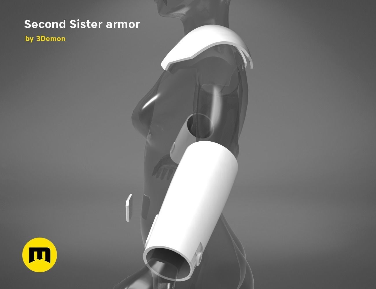 Second Sister Armor 3D print model_11