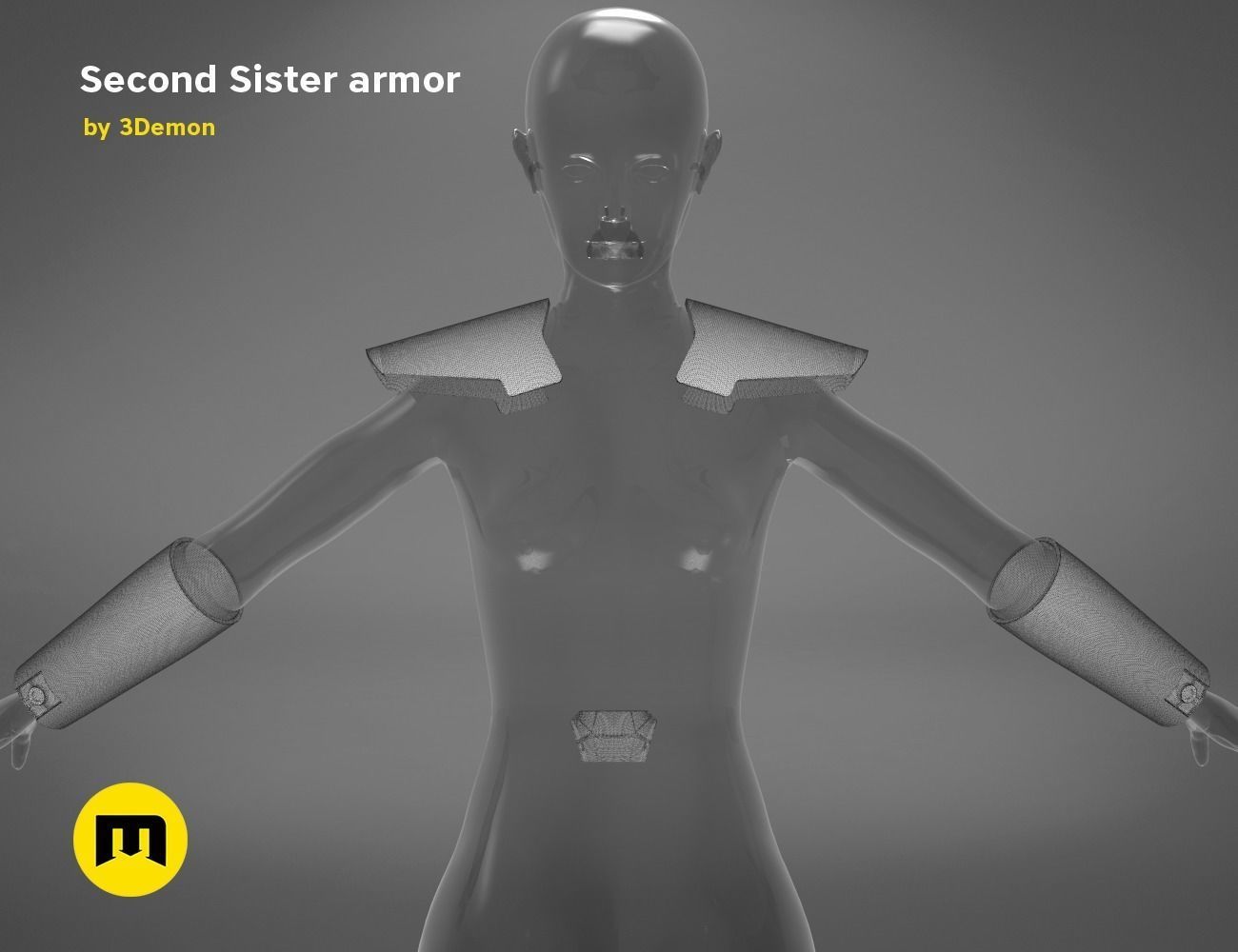 Second Sister Armor 3D print model_14