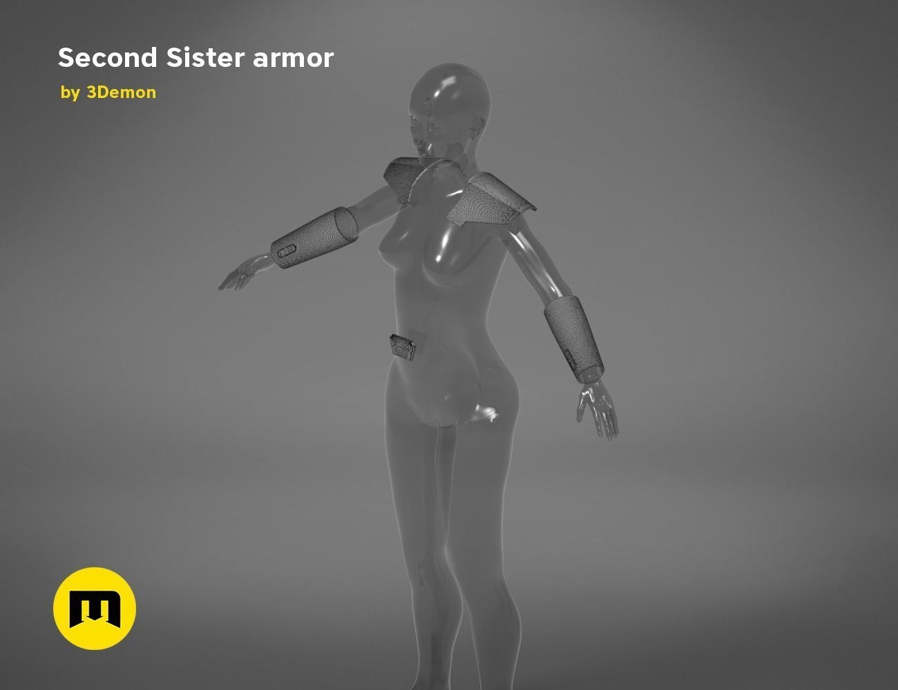 Second Sister Armor 3D print model_16