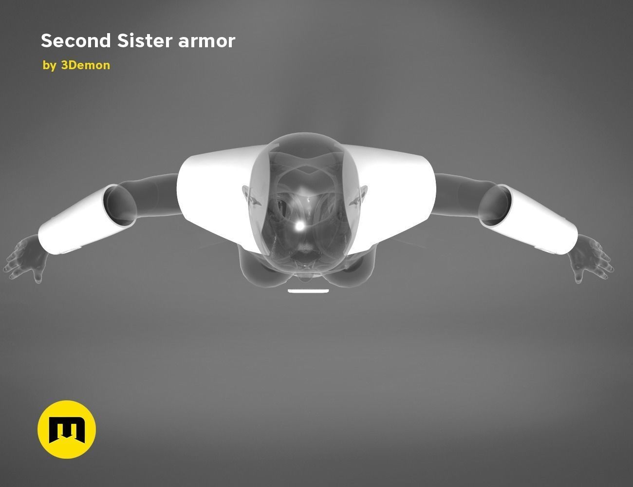 Second Sister Armor 3D print model_19