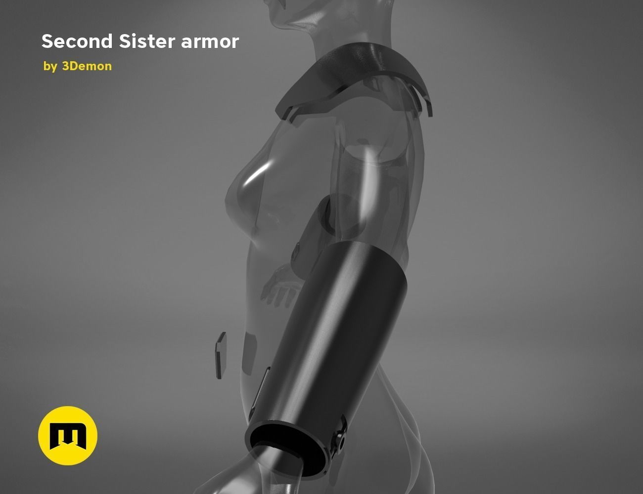 Second Sister Armor 3D print model_4