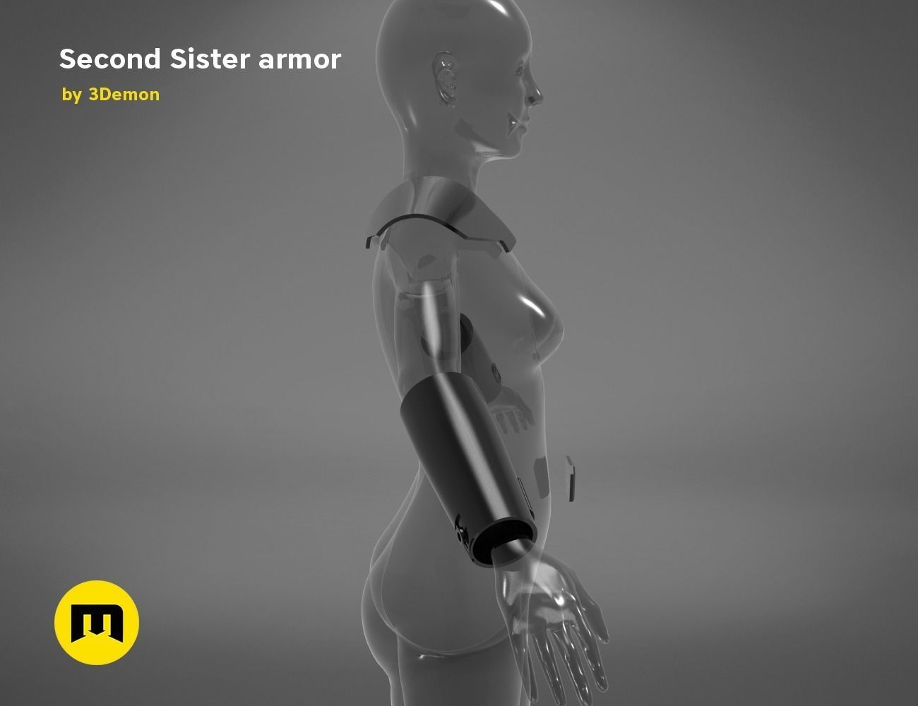 Second Sister Armor 3D print model_3