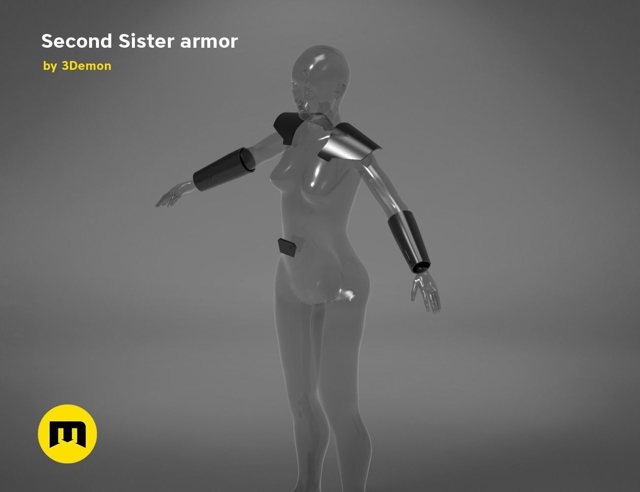 Second Sister Armor 3D print model_2
