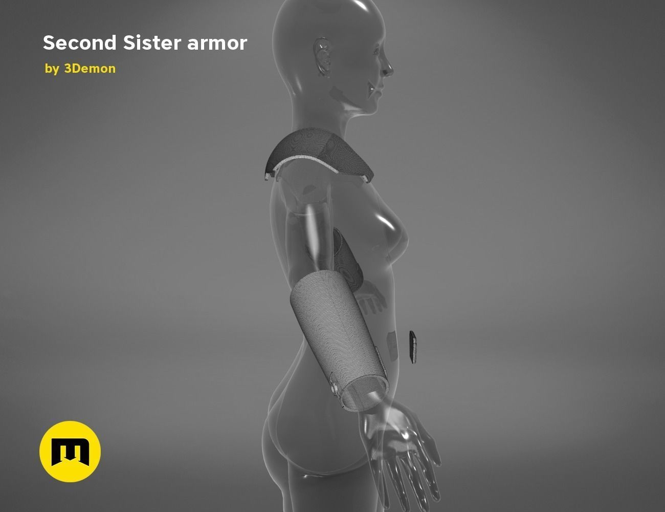 Second Sister Armor 3D print model_18