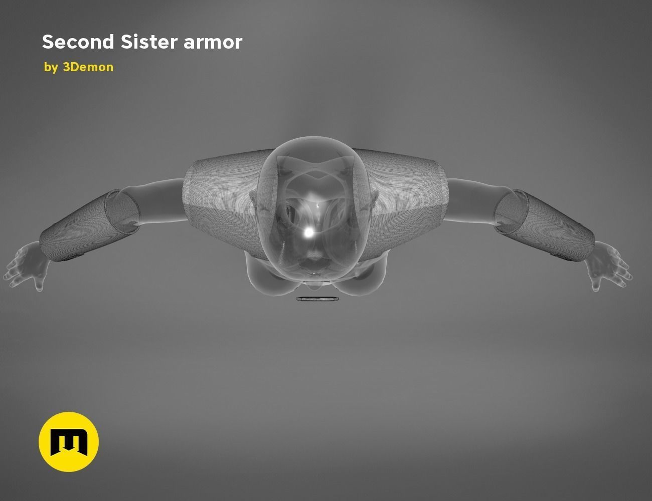 Second Sister Armor 3D print model_21