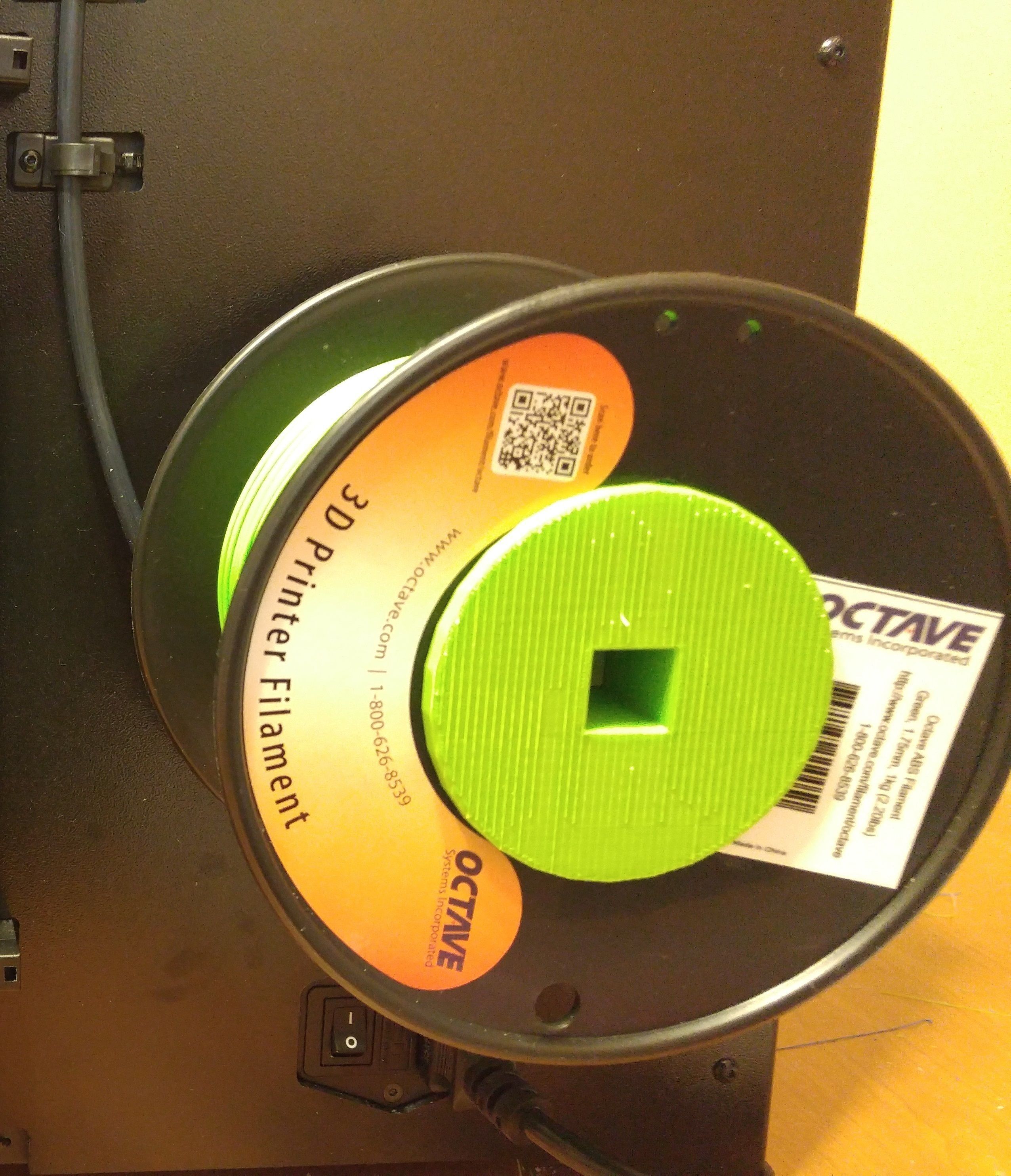 FlashForge Creator Pro Octave Reel Sleeve - Small 3D print model_3