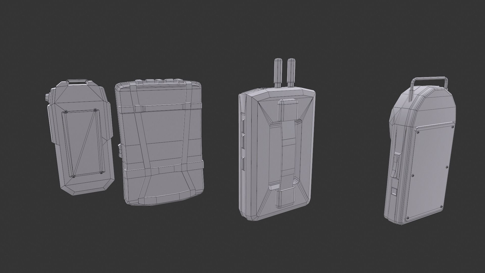 Detectors mobile phone Low-poly 3D model_28