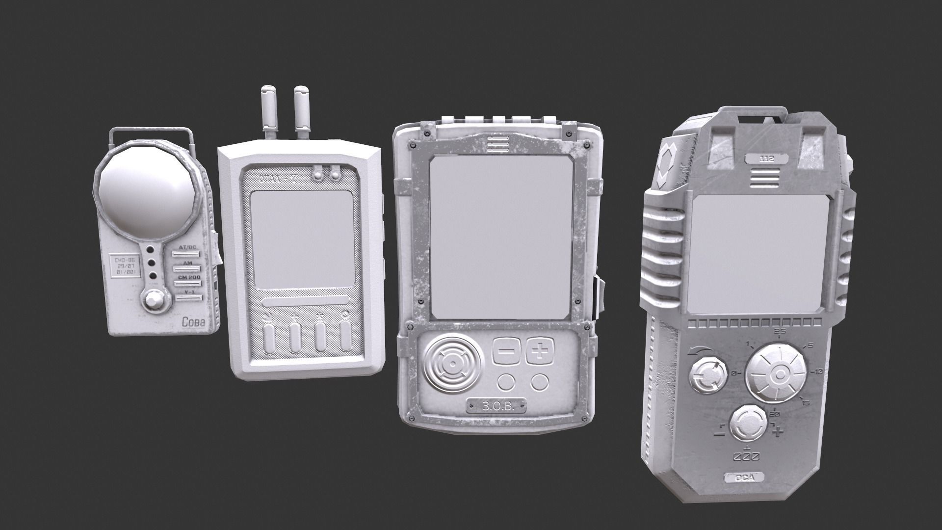 Detectors mobile phone Low-poly 3D model_24