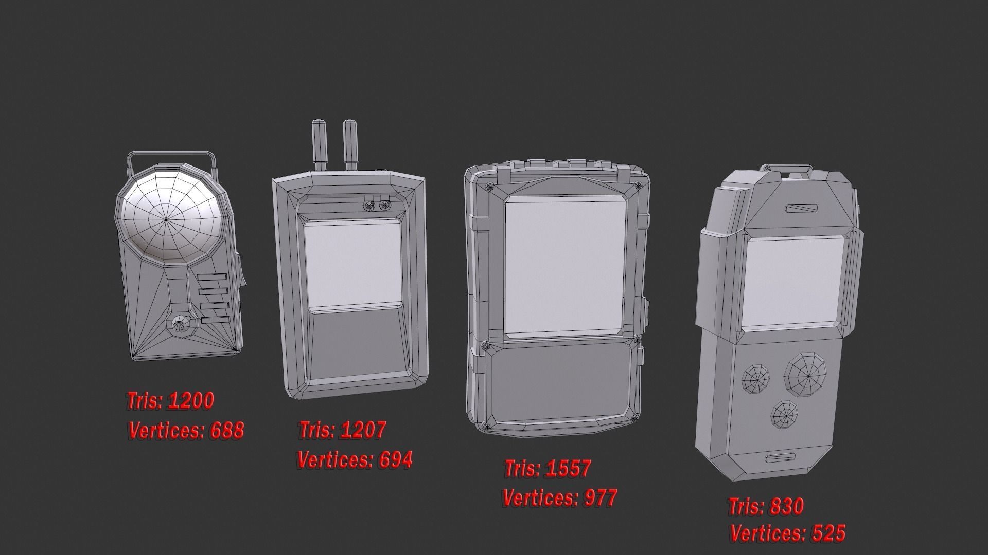 Detectors mobile phone Low-poly 3D model_27