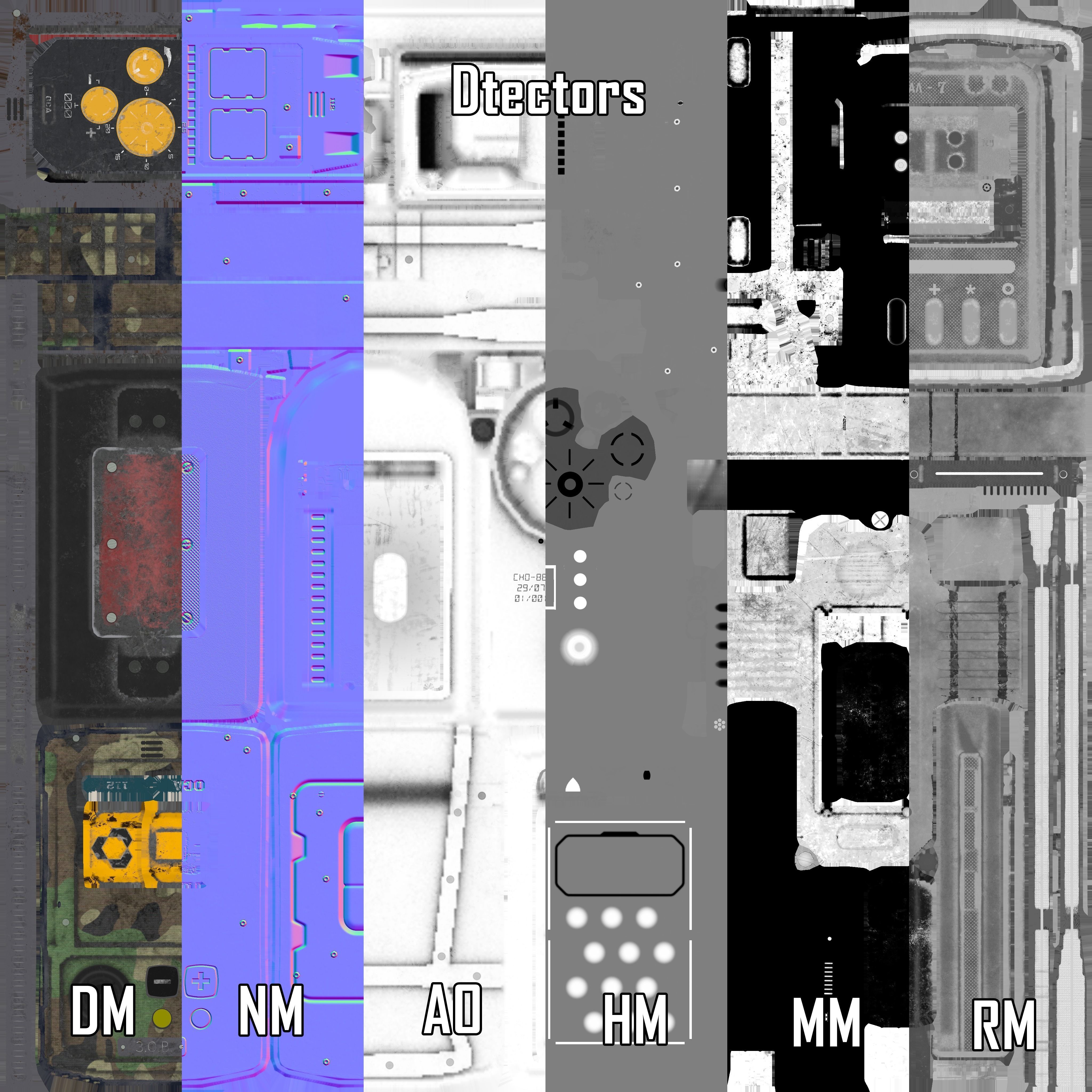 Detectors mobile phone Low-poly 3D model_32