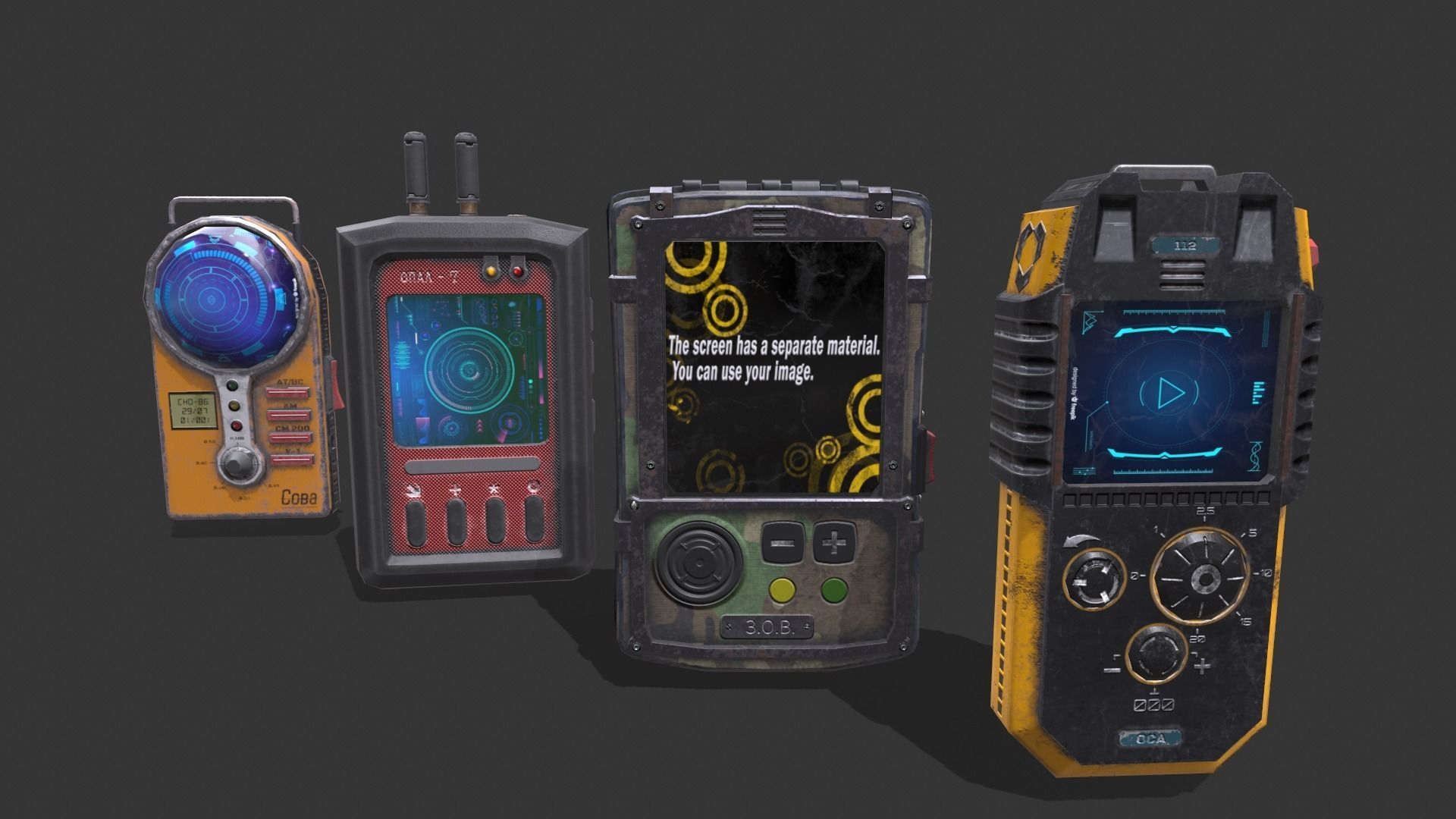 Detectors mobile phone Low-poly 3D model_23