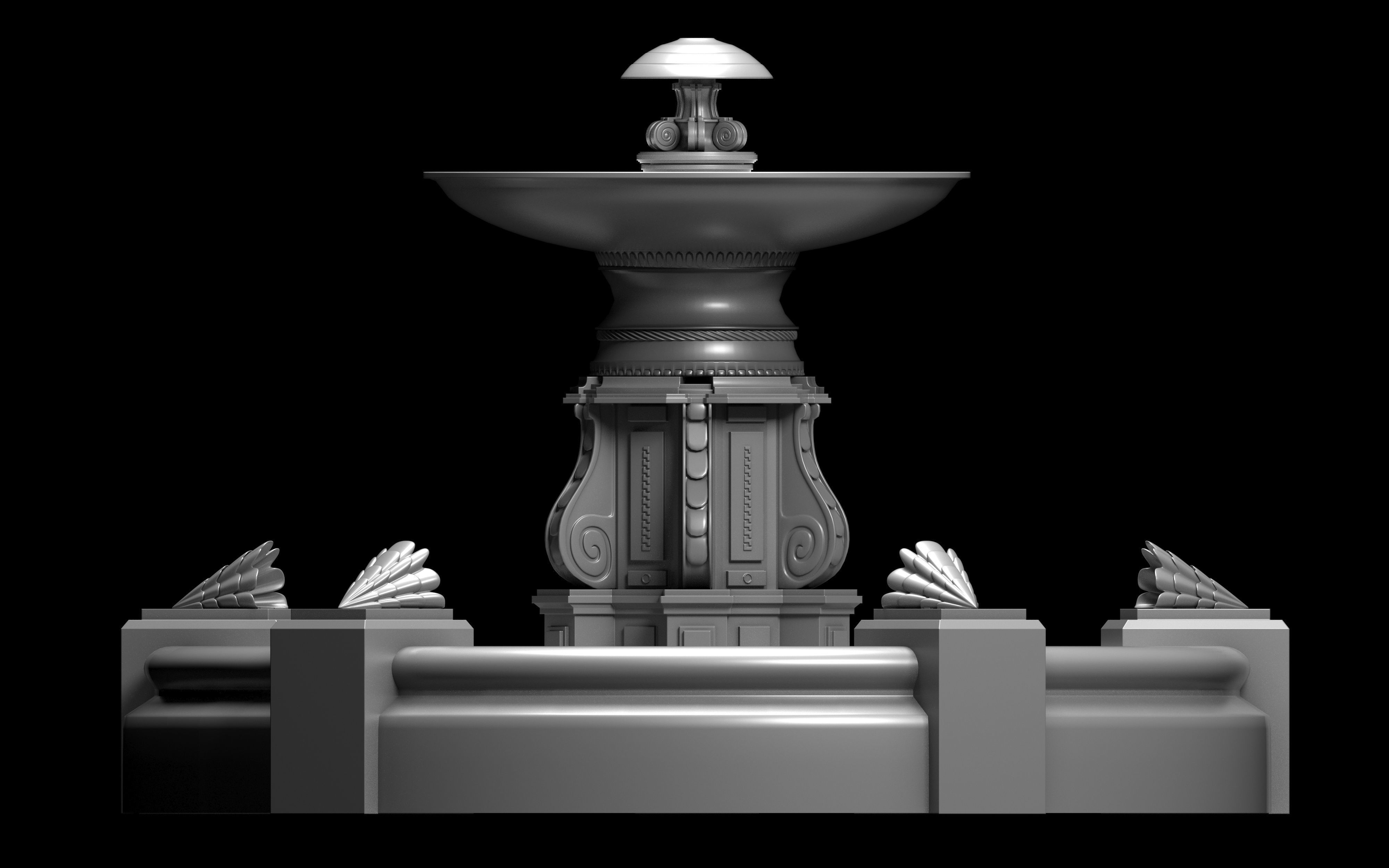 Fountain 3D model_6