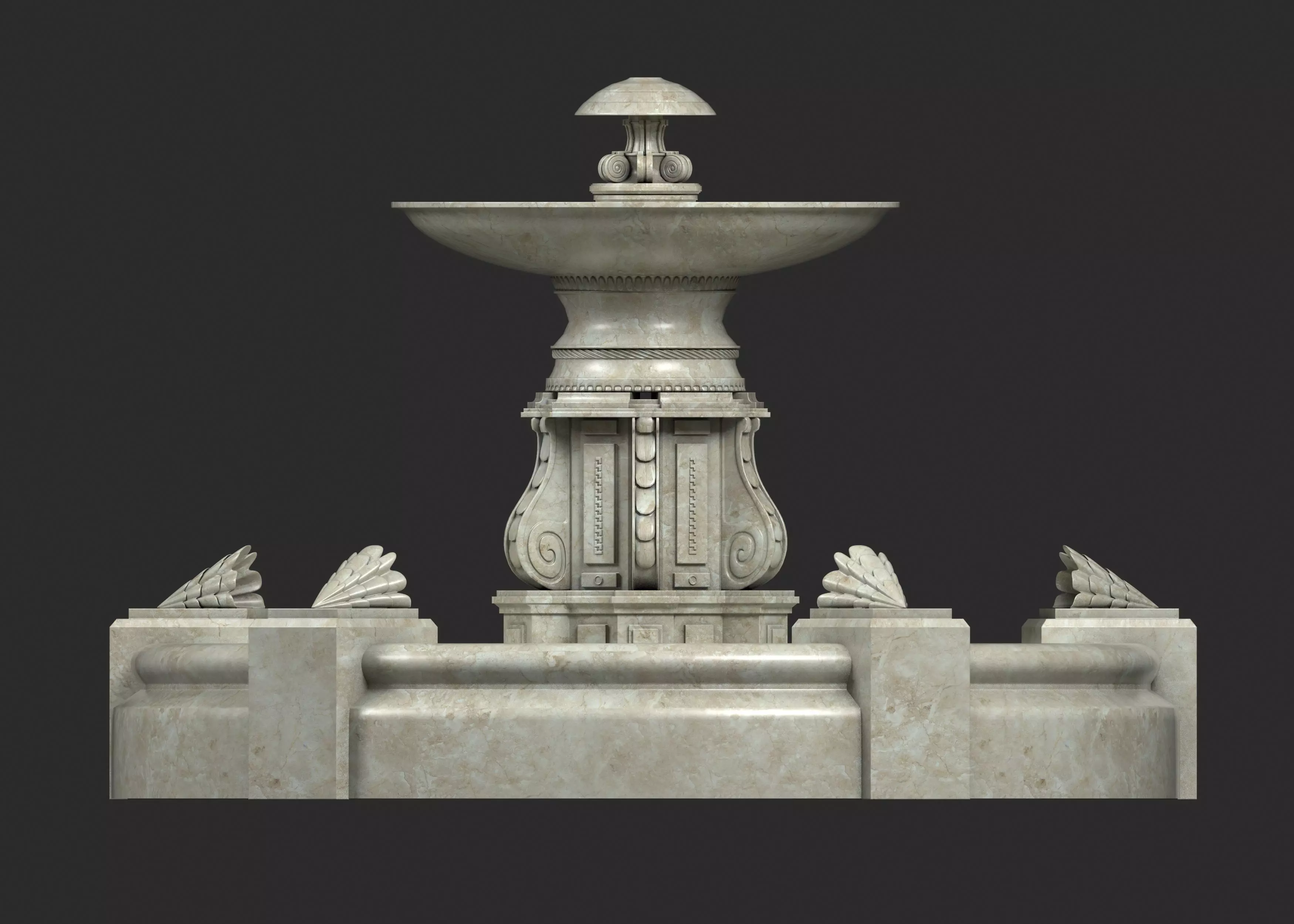 Fountain 3D model_0