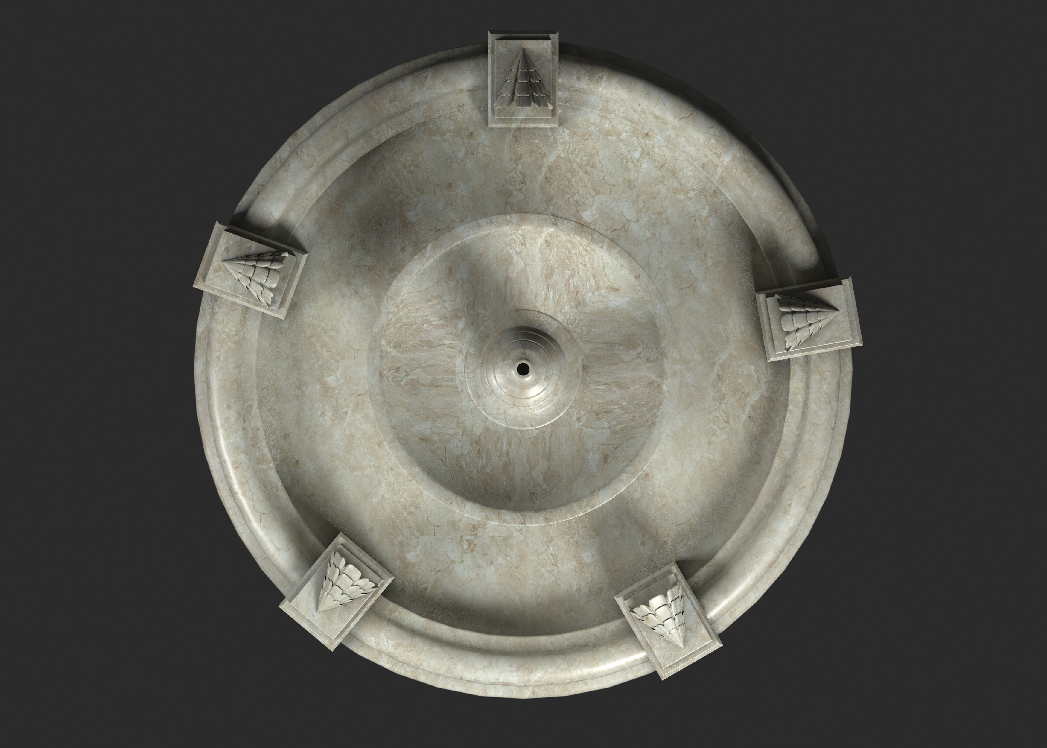 Fountain 3D model_1