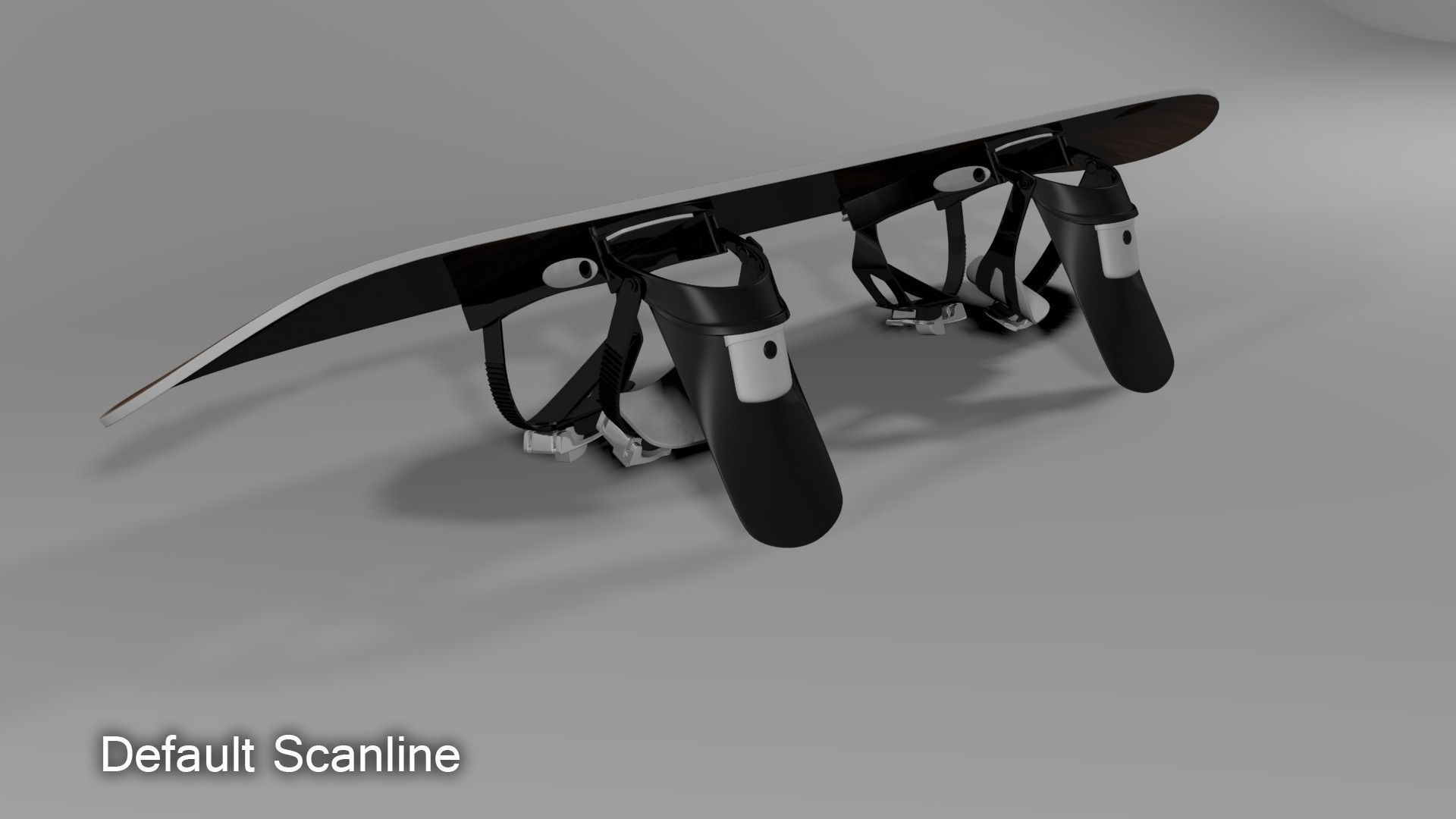 Snowboard skateboard holder 3D model_11