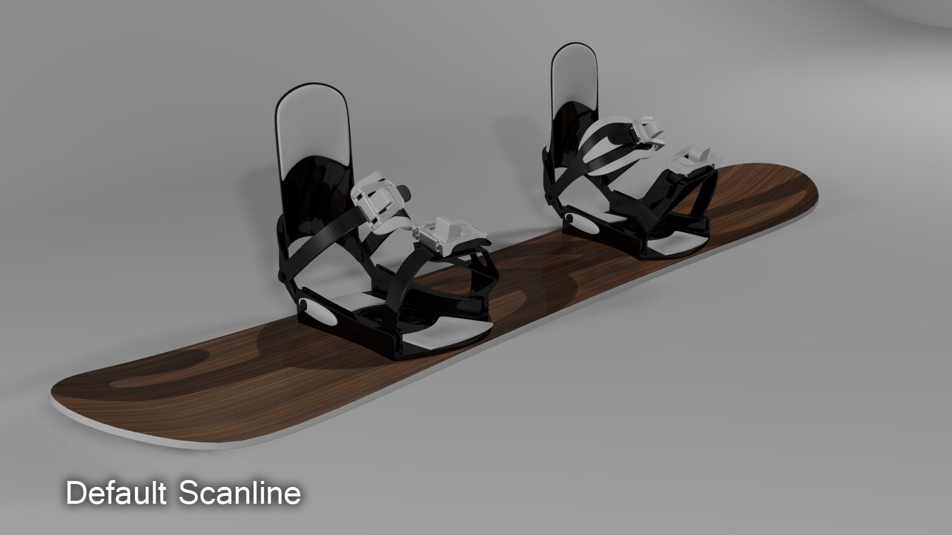 Snowboard skateboard holder 3D model_10