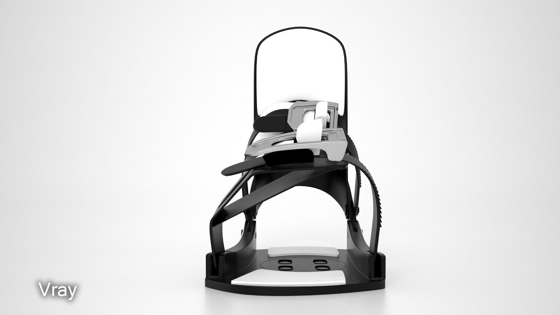 Snowboard skateboard holder 3D model_9