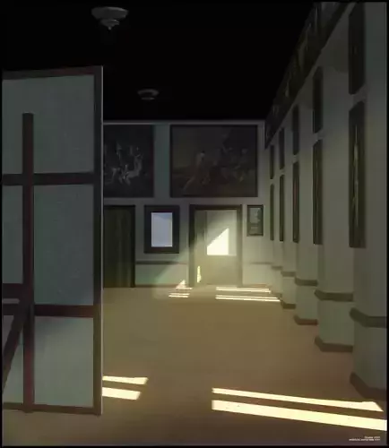 The Air of the Meninas Low-poly 3D model