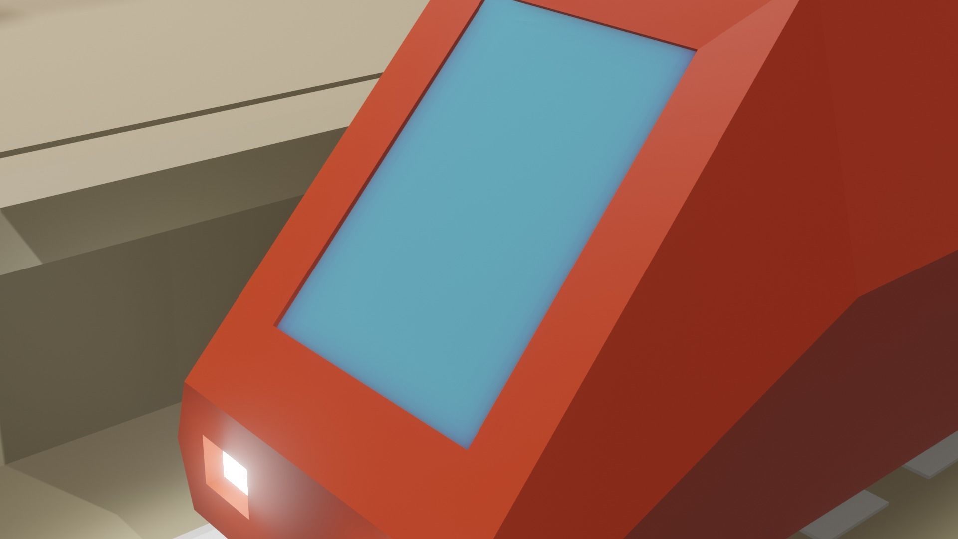 LowPoly SubwayStation Ue4 GameDev Unity Low-poly 3D model_4