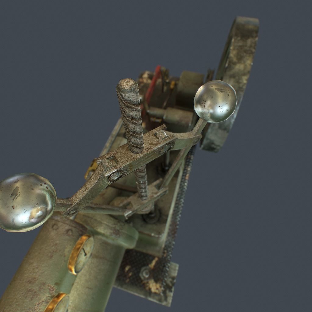 Steam Engine Low-poly 3D model_19