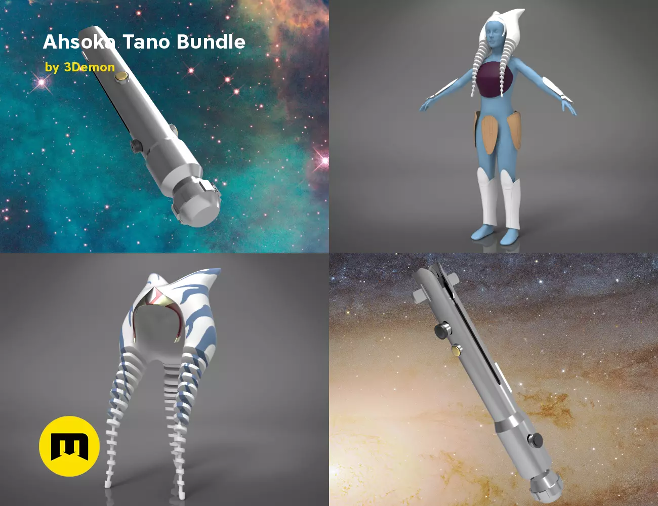 Ahsoka Tano Bundle 3D print model_0