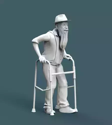 old man 3D print model