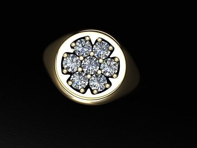 Flower Design Ring 3D print model